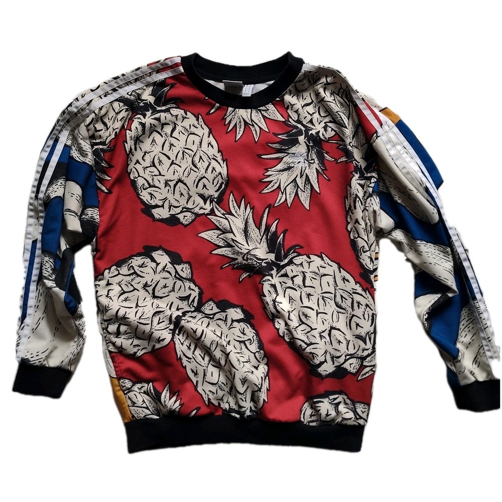 Adidas x Farm Rio Women's Pineapple Monstera  with Pockets Sweatshirt Size S